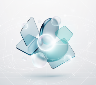 Abstract geometric illustration representing a major software update